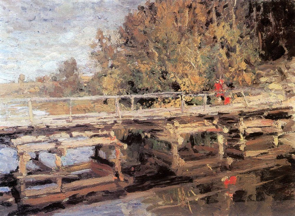 Konstantin Korovin - Autunno. Il ponte, Galleria Tretyakov, Mosca